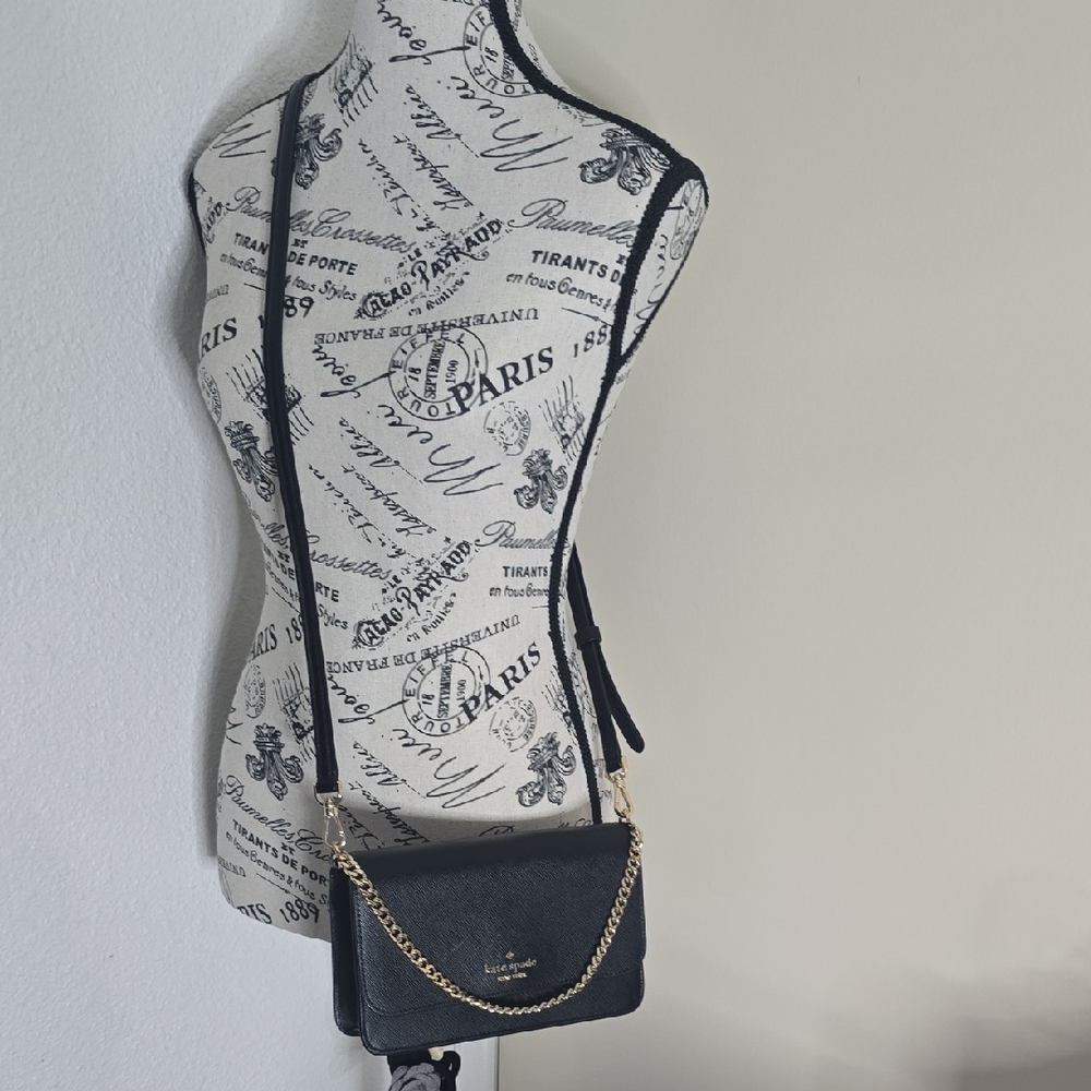 Kate Spade ♠️ Black Small Crossbody W/ Gold Chain Hardware (NWOT) ✨️♠️🖤✨️